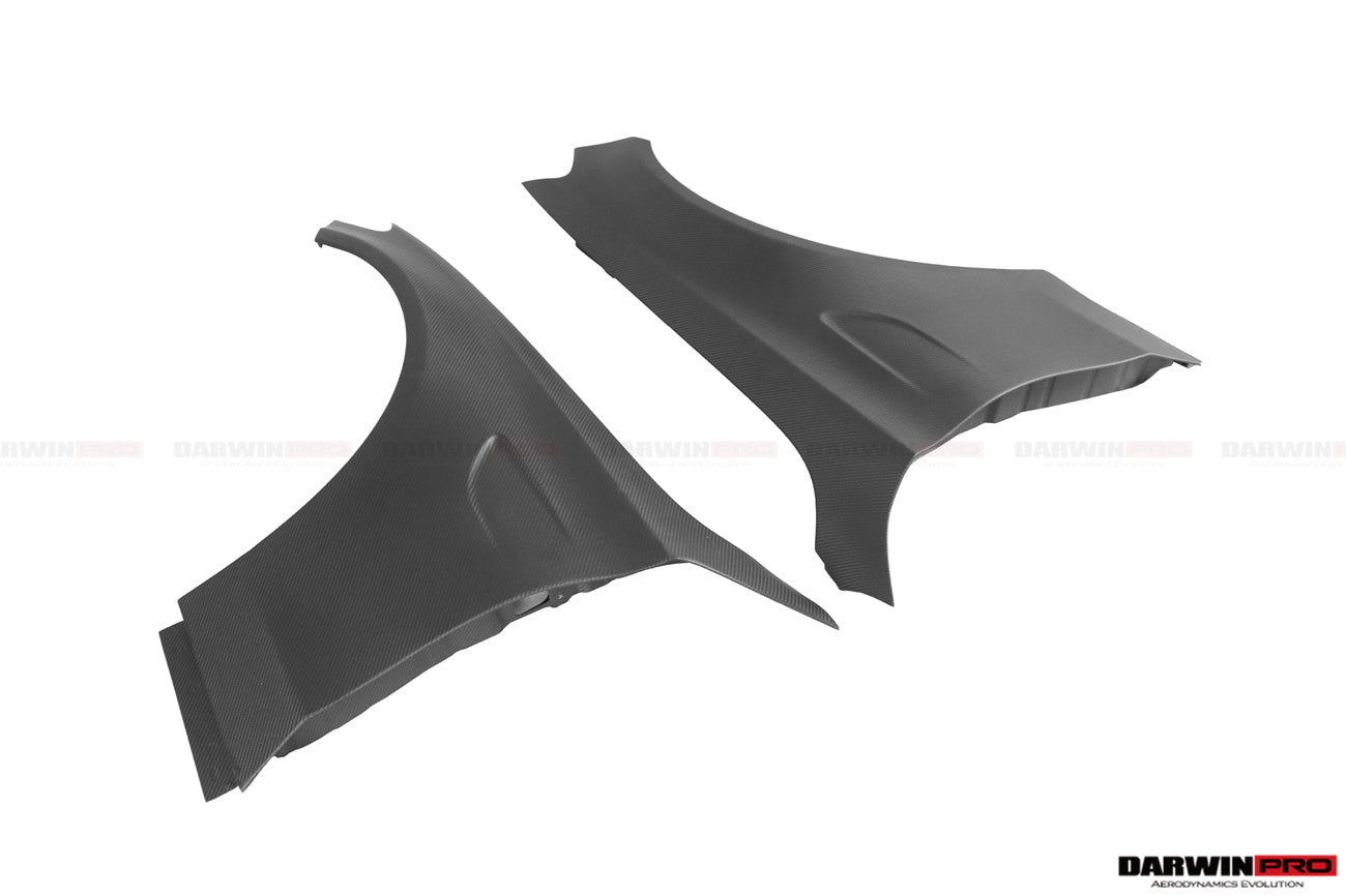 2015-2018 Mercedes Benz W205 C63/S AMG Sedan Carbon Fiber Fender - DarwinPRO Aerodynamics