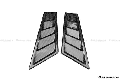 2015-2020 Lamborghini Huracan LP610/LP610 RZS Style Front Fender Carbon Fiber Vents - Carbonado