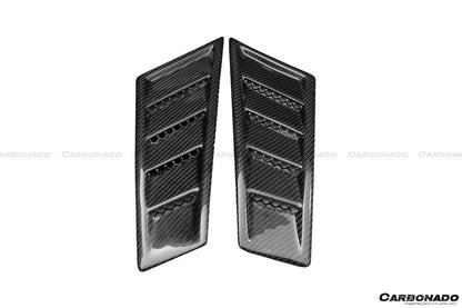 2015-2020 Lamborghini Huracan LP610/LP610 RZS Style Front Fender Carbon Fiber Vents - Carbonado