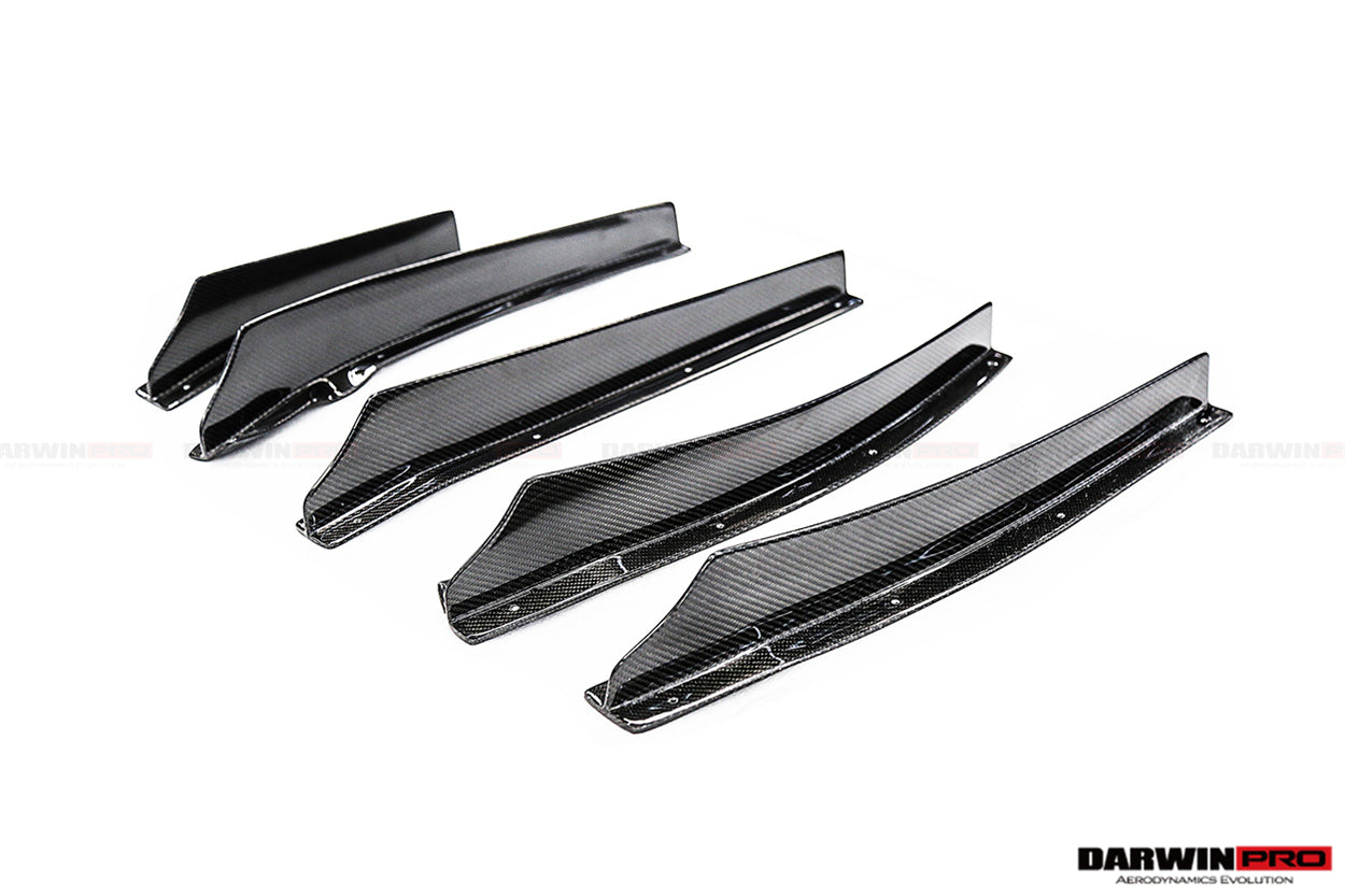 2012-2022 Nissan GTR R35 DBA/EBA BKSS Style Carbon Fiber Rear Diffuser Canards - DarwinPRO Aerodynamics