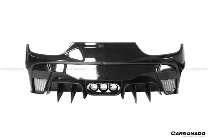 2010-2015 Ferrari 458 Italy/Spider VRS Style Rear Bumper W/Tips - Carbonado