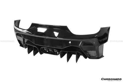 2010-2015 Ferrari 458 Italy/Spider VRS Style Rear Bumper W/Tips - Carbonado