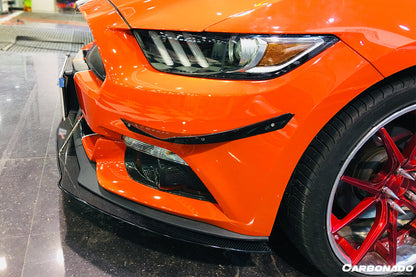 2014-2017 Ford Mustang AR Style Carbon Fiber Canards - Carbonado