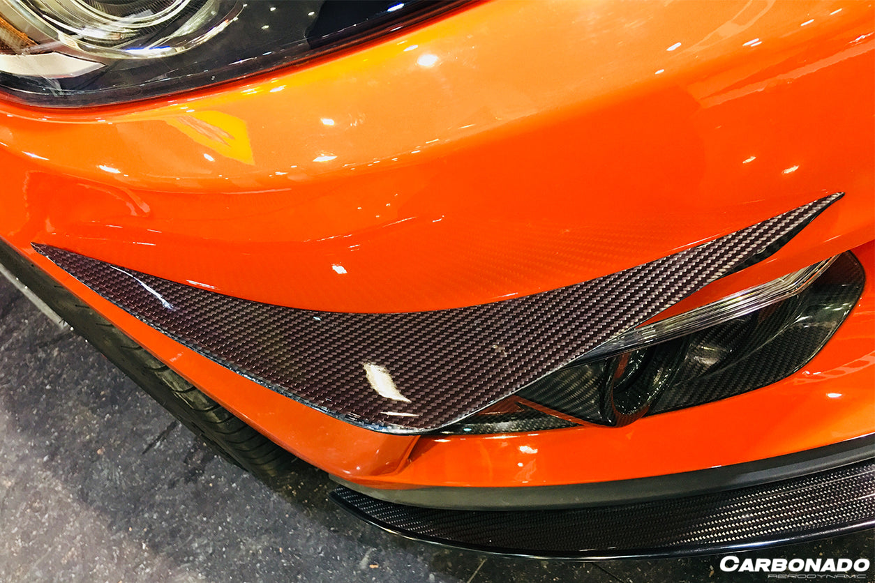 2014-2017 Ford Mustang AR Style Carbon Fiber Canards - Carbonado