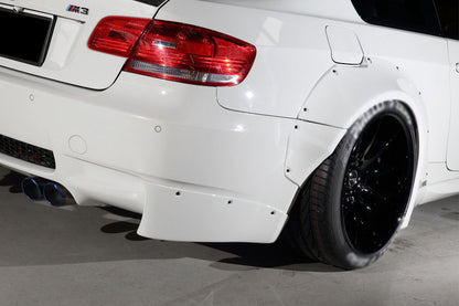2008-2012 BMW M3 E92/E93 LP Style Rear Cap Splitters - Carbonado