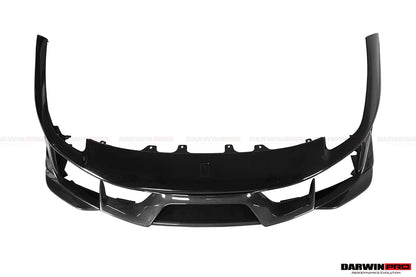 2018-2022 Ferrari 488 Pista Partial Carbon Fiber Front Bumper - DarwinPRO Aerodynamics