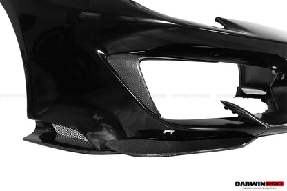 2018-2022 Ferrari 488 Pista Partial Carbon Fiber Front Bumper - DarwinPRO Aerodynamics
