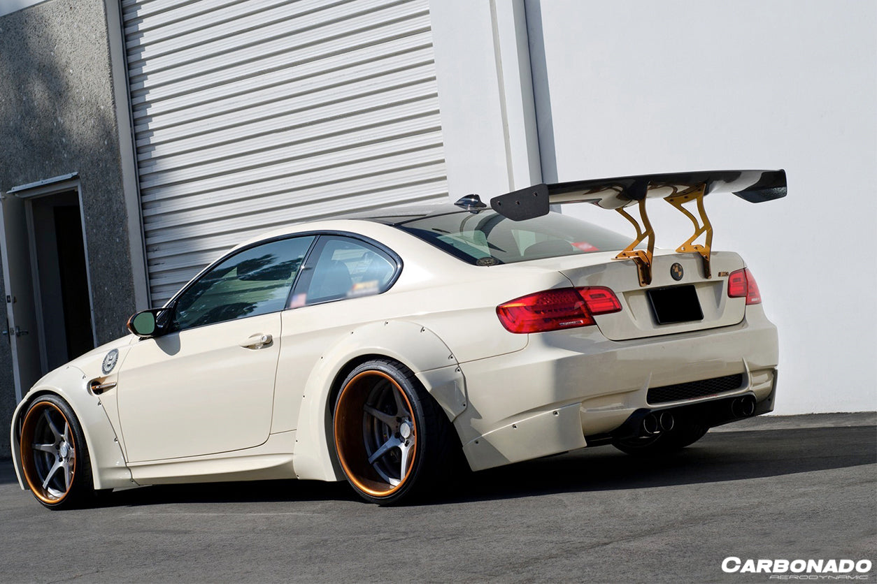 2008-2012 BMW M3 E92/E93 LP Style Rear Cap Splitters - Carbonado