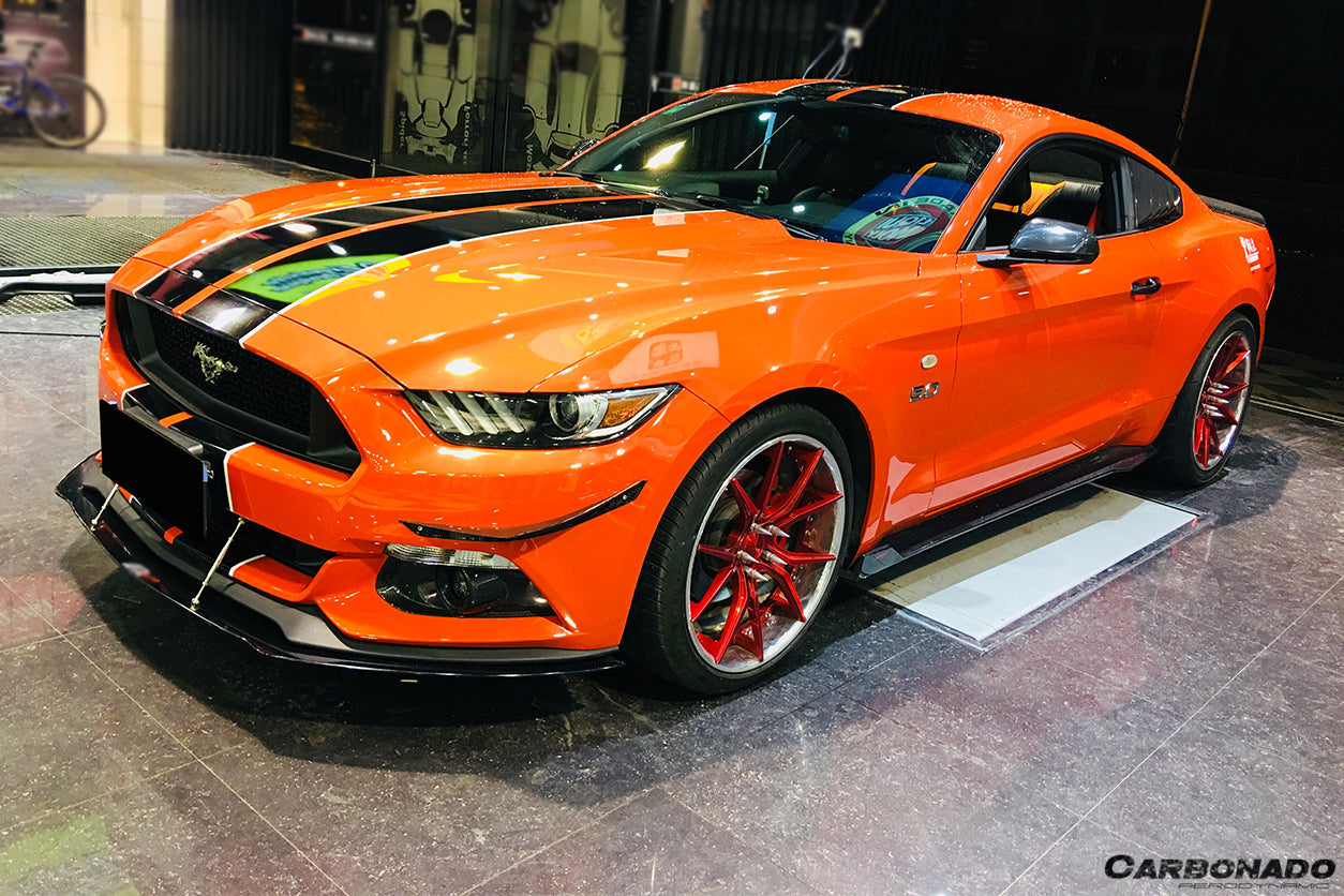 2014-2017 Ford Mustang AR Style Carbon Fiber Canards - Carbonado