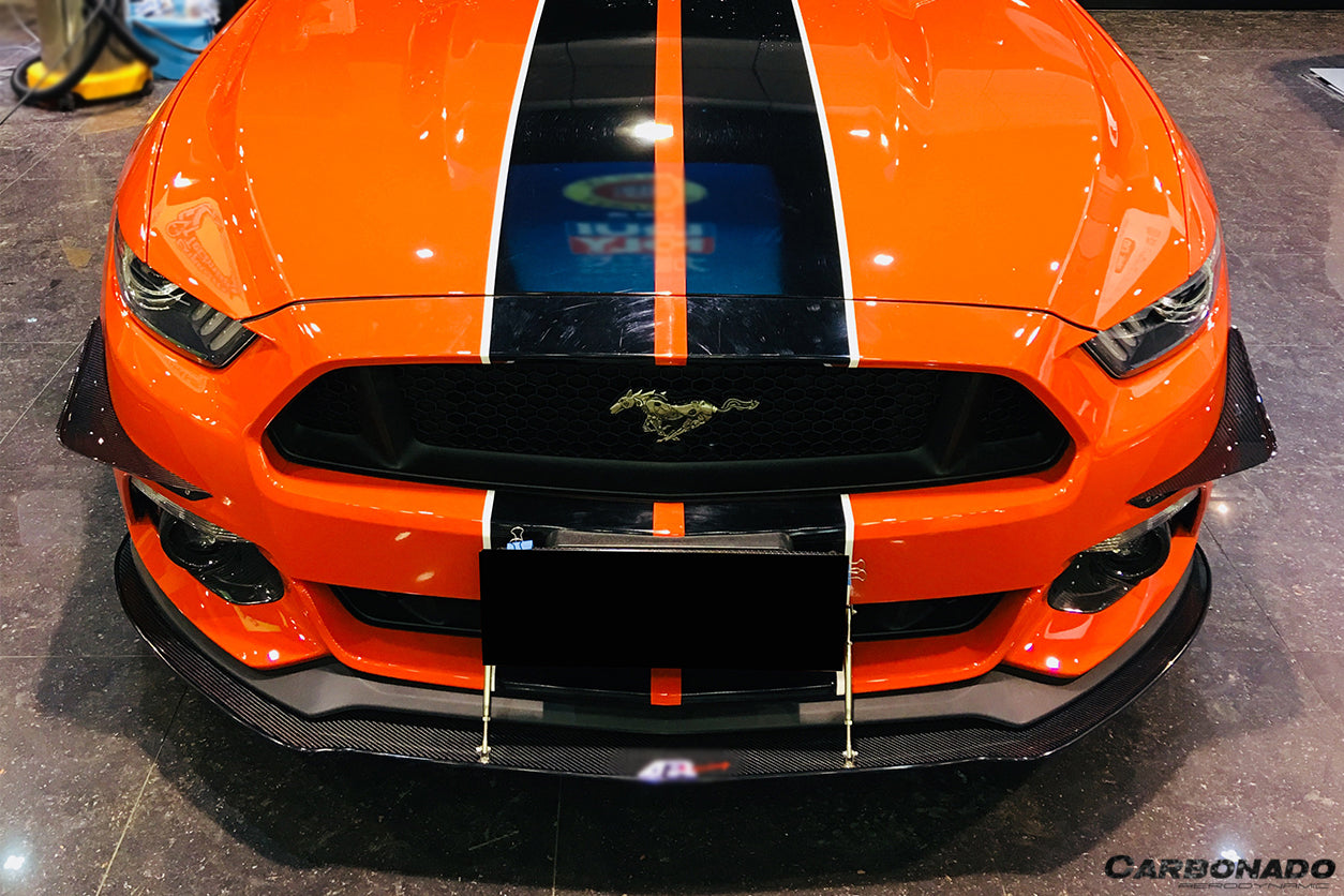 2014-2017 Ford Mustang AR Style Carbon Fiber Canards - Carbonado