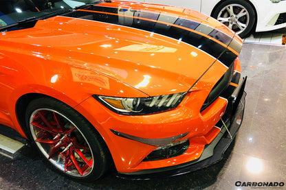 2014-2017 Ford Mustang AR Style Carbon Fiber Canards - Carbonado