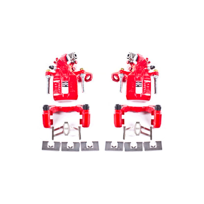 Power Stop 06-11 Acura CSX Rear Red Calipers w/Brackets - Pair