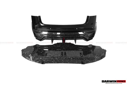 2017-2020 Tesla Model 3 IMP Performance Partial Carbon Fiber Rear Bumper - DarwinPRO Aerodynamics