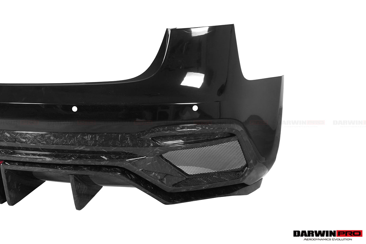 2021-UP Tesla Model 3 IMP Performance Partial Carbon Fiber Rear Bumper - DarwinPRO Aerodynamics
