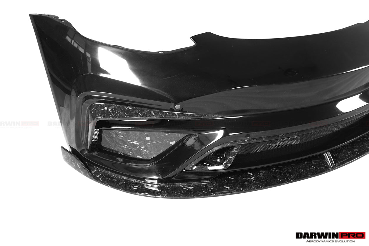 2017-2023 Tesla Model 3 IMP Performance Partial Carbon Fiber Front Bumper - DarwinPRO Aerodynamics