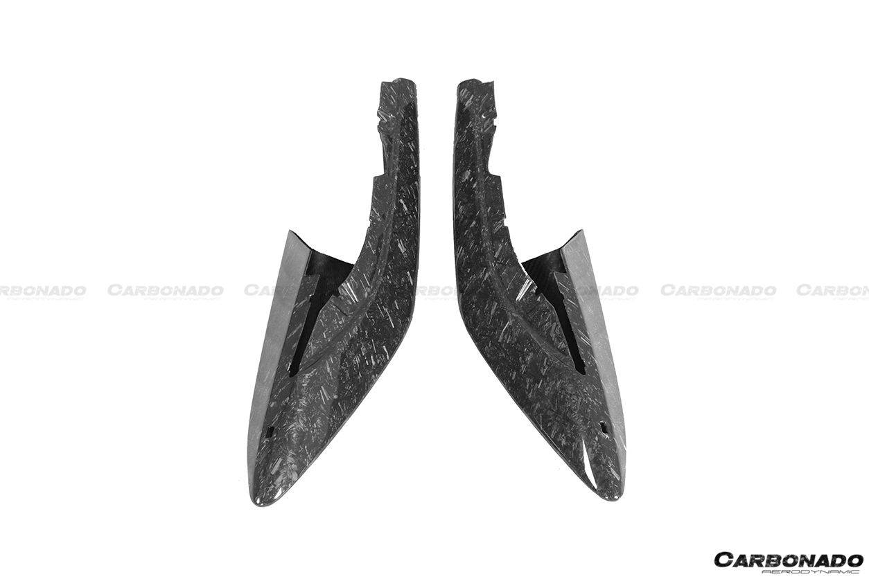 2018-2021 McLaren 600LT Carbon Fiber Front Bumper Side Splitter - Carbonado Aero