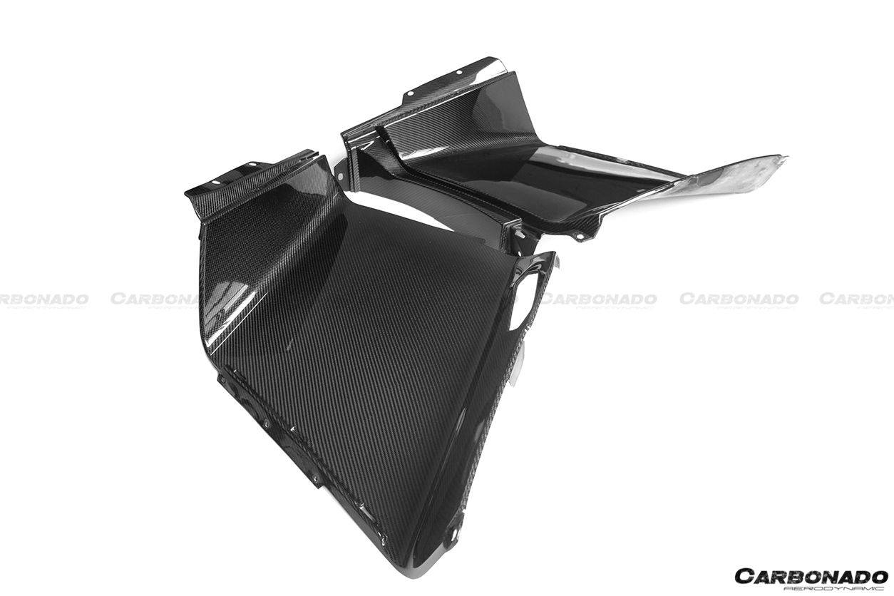 2011-2016 Lamborghini Aventador LP700 Coupe OEM Style Carbon Fiber Quarter Panel Fender Vent Inside - Carbonado Aero