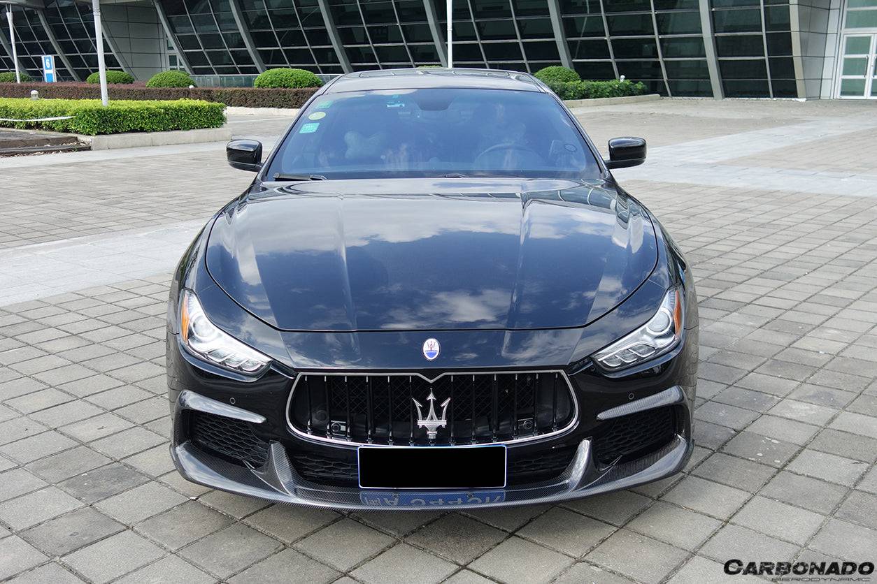 2014-2017 Maserati Ghibli EPC Style Front Lip - Carbonado