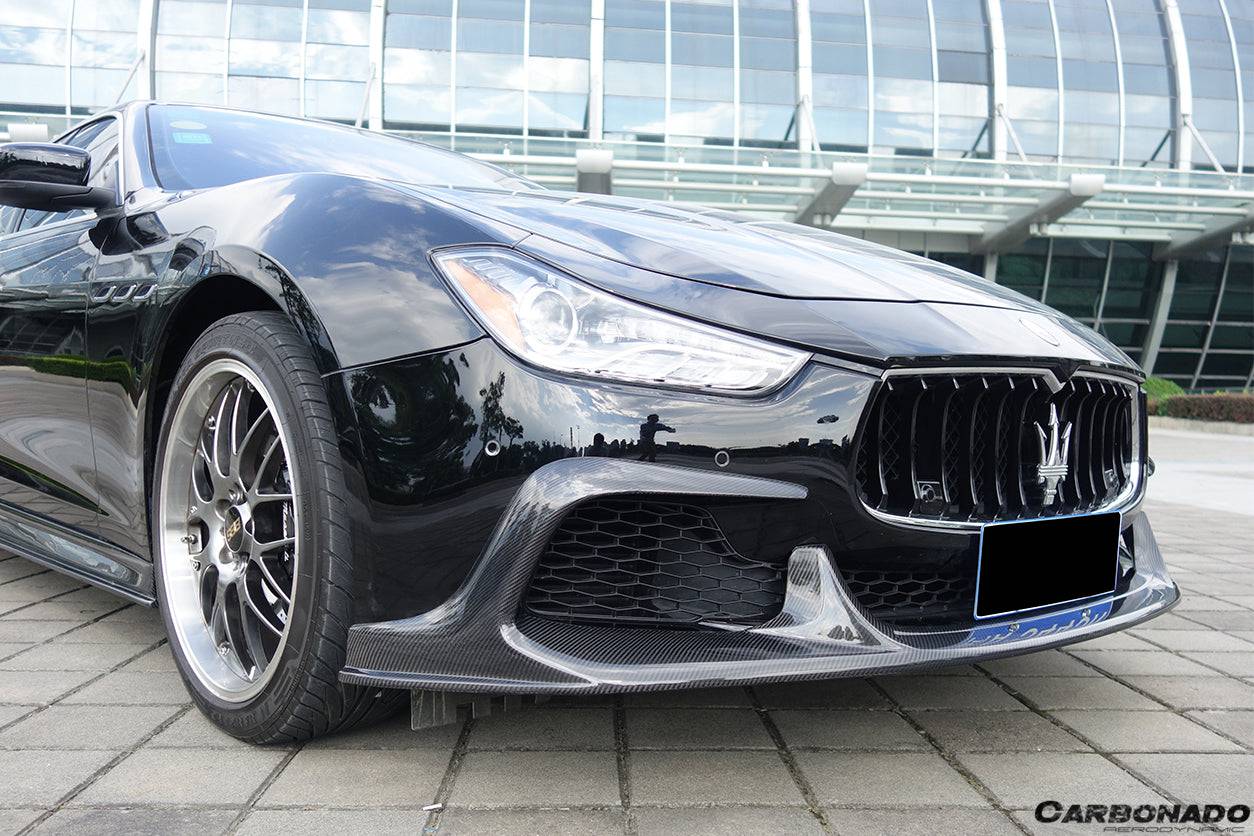 2014-2017 Maserati Ghibli EPC Style Front Lip - Carbonado Aero