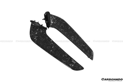 2010-2015 Ferrari 458 Coupe Spyder OE Style Carbon Fiber Front Bumper Canards - Carbonado Aero