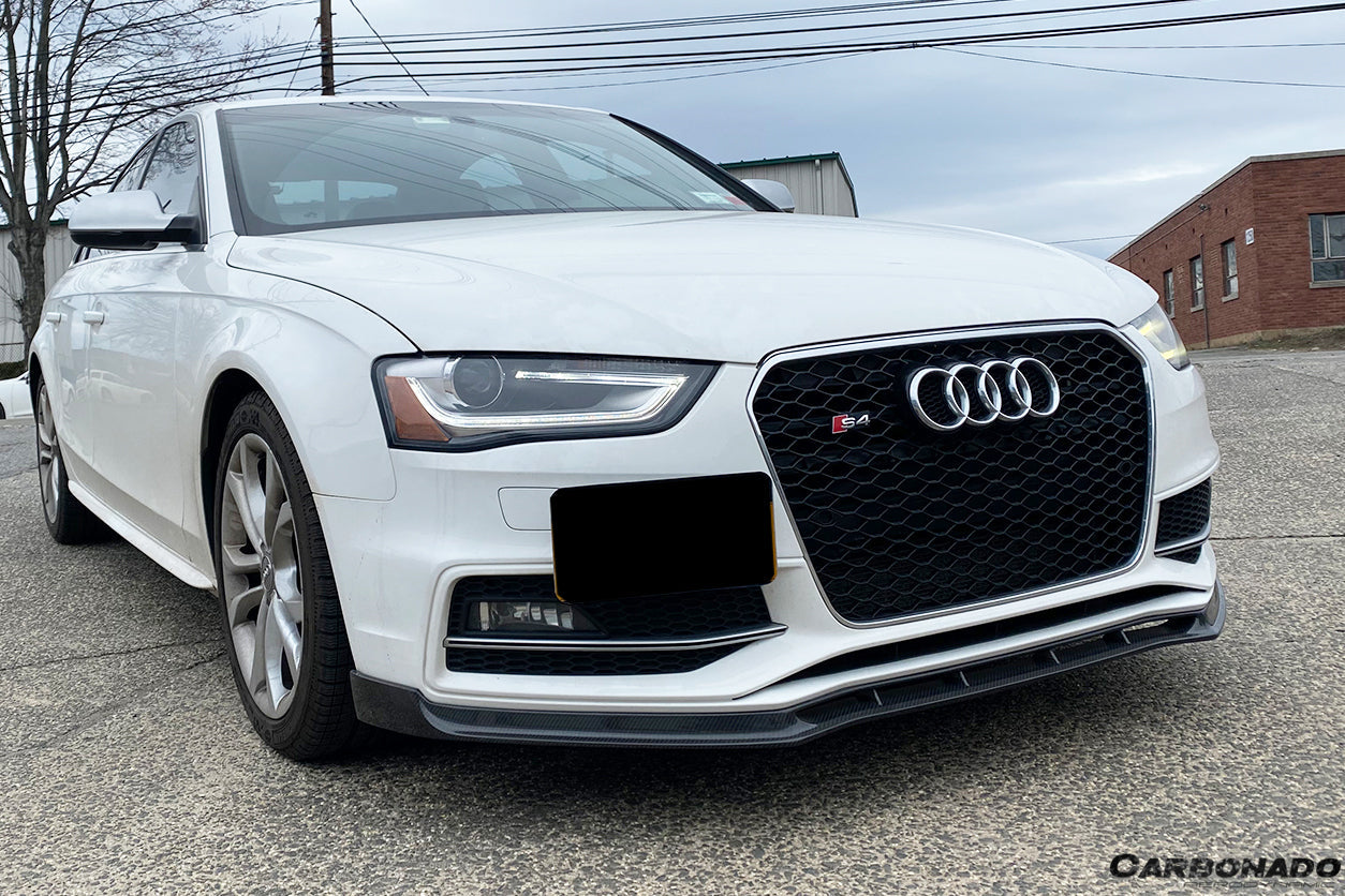 2013-2015 Audi S4/A4 Sport VRS Style Carbon Fiber Front Lip - Carbonado