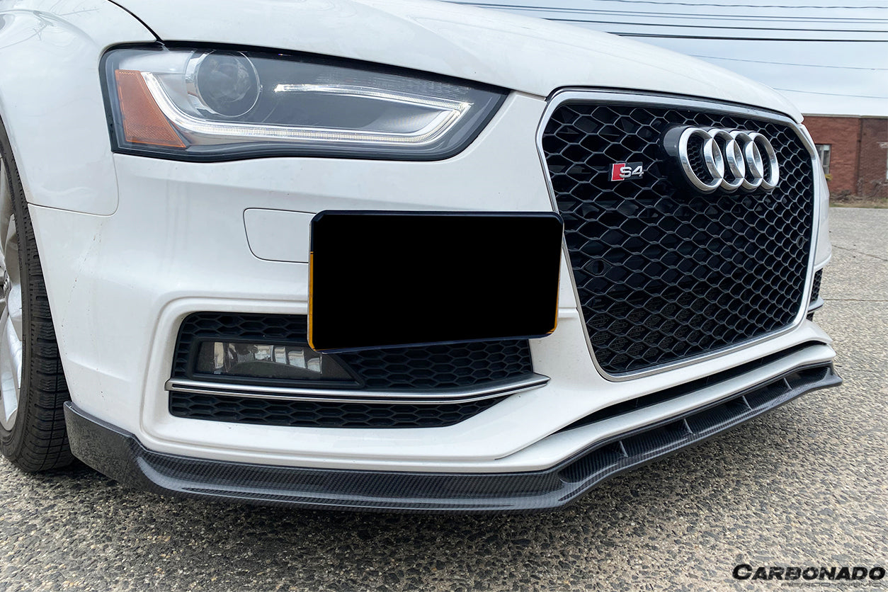 2013-2015 Audi S4/A4 Sport VRS Style Carbon Fiber Front Lip - Carbonado