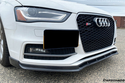 2013-2015 Audi S4/A4 Sport VRS Style Carbon Fiber Front Lip - Carbonado