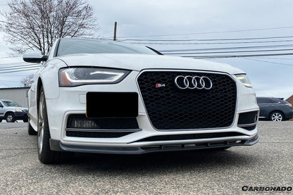 2013-2015 Audi S4/A4 Sport VRS Style Carbon Fiber Front Lip - Carbonado