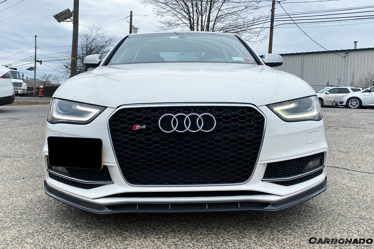 2013-2015 Audi S4/A4 Sport VRS Style Carbon Fiber Front Lip - Carbonado
