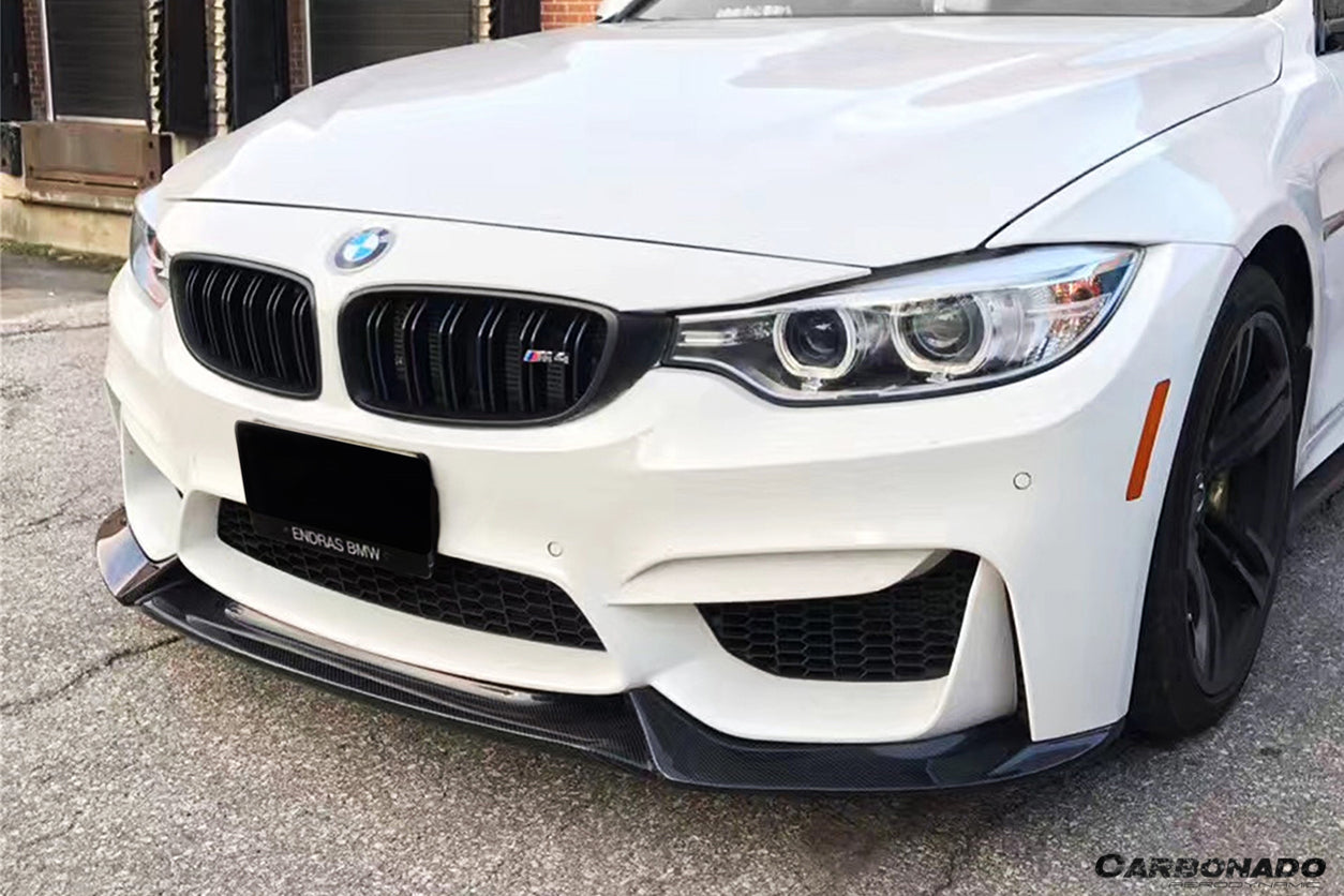 2014-2020 BMW M3 F80 M4 F82 VA Style Carbon Fiber Front Lip - Carbonado Aero