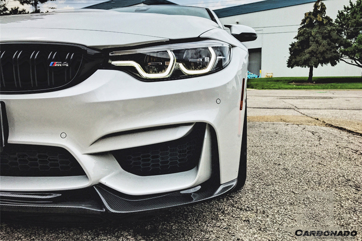 2014-2020 BMW M3 F80 & M4 F82 VA Style Carbon Fiber Front Lip - Carbonado