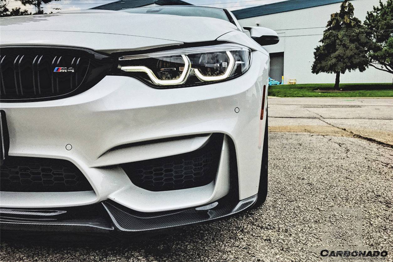 2014-2020 BMW M3 F80 M4 F82 VA Style Carbon Fiber Front Lip - Carbonado Aero