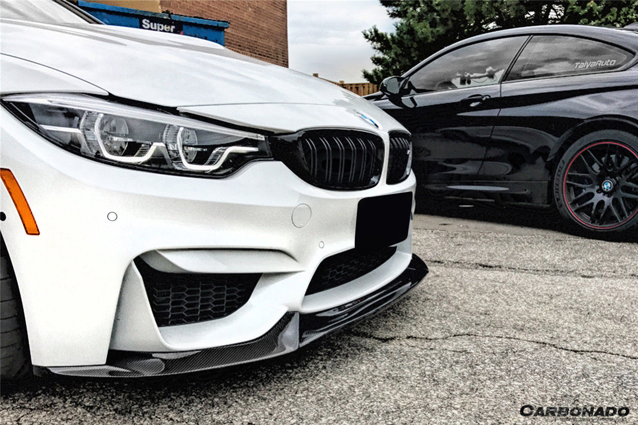 2014-2020 BMW M3 F80 & M4 F82 VA Style Carbon Fiber Front Lip - Carbonado