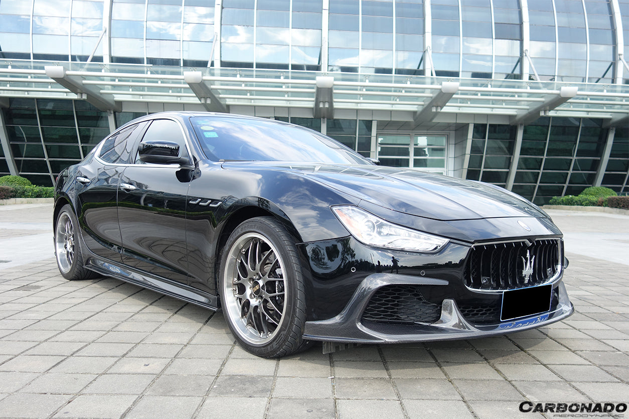 2014-2017 Maserati Ghibli EPC Style Side Skirts - Carbonado