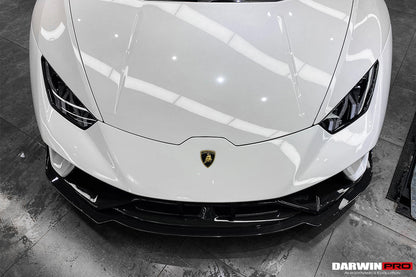 2015-2020 Lamborghini Huracan LP610/LP580/EVO BKSS Style Partial Carbon Front Bumper w/ Lip - DarwinPRO Aerodynamics