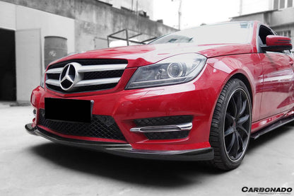2012-2014 Mercedes Benz W204 C Class Sedan/Coupe AMG Style Front Lip - Carbonado Aero
