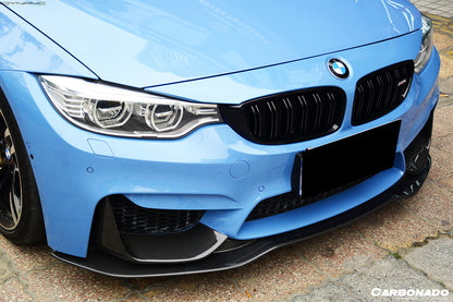 2014-2020 BMW M3 F80 & M4 F82 SM Style Front Lip - Carbonado