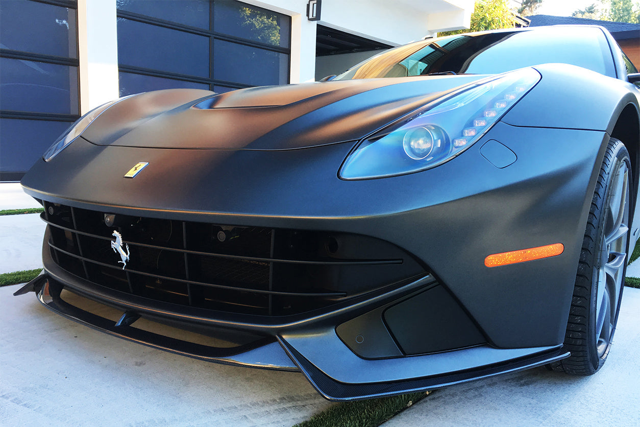 2012-2017 Ferrari F12 Berlinetta RS Style Carbon Fiber Front Lip - Carbonado