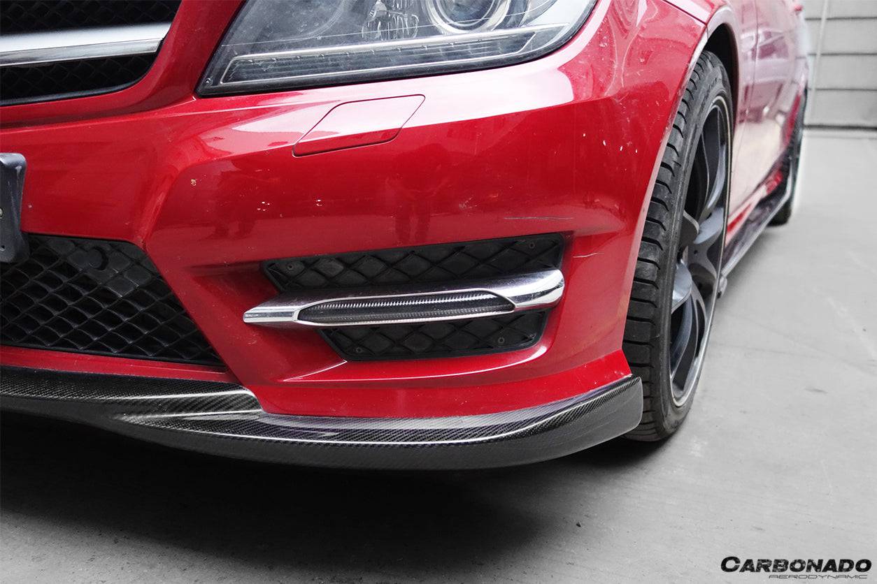 2012-2014 Mercedes Benz W204 C Class Sedan/Coupe AMG Style Front Lip - Carbonado Aero