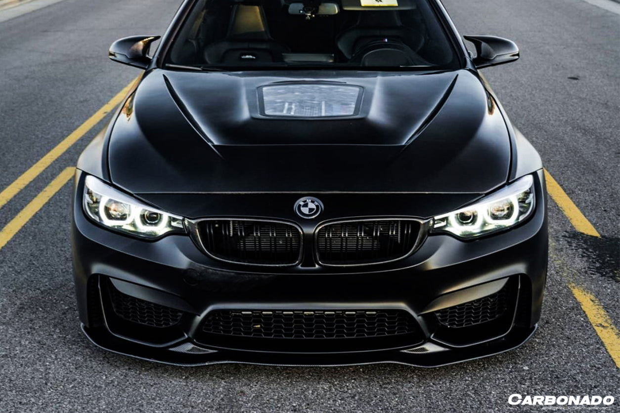 2014-2020 BMW M3 F80 & M4 F82 SM Style Front Lip - Carbonado