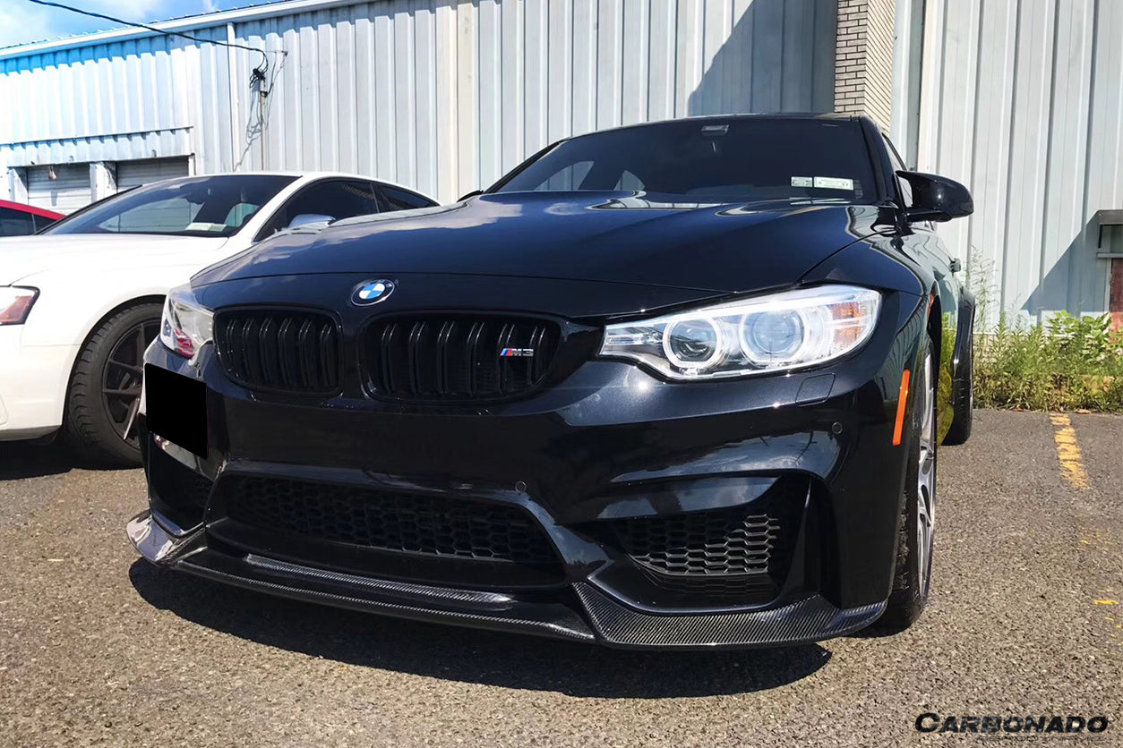 2014-2020 BMW M3 F80 & M4 F82 VA Style Carbon Fiber Front Lip - Carbonado
