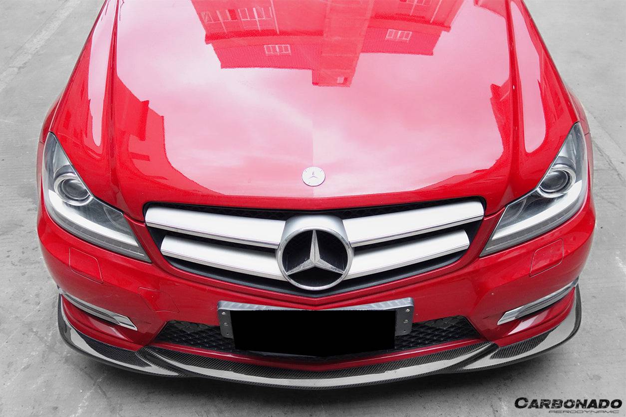 2012-2014 Mercedes Benz W204 C Class Sedan/Coupe AMG Style Front Lip - Carbonado Aero