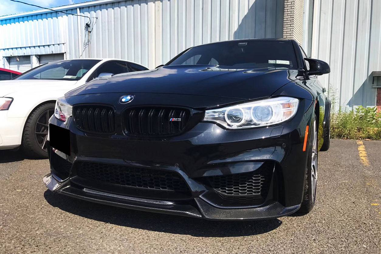 2014-2020 BMW M3 F80 M4 F82 VA Style Carbon Fiber Front Lip - Carbonado