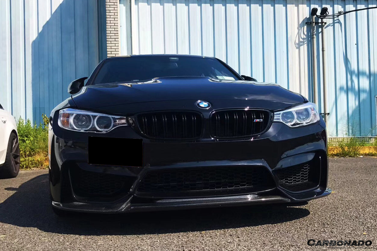 2014-2020 BMW M3 F80 & M4 F82 VA Style Carbon Fiber Front Lip - Carbonado