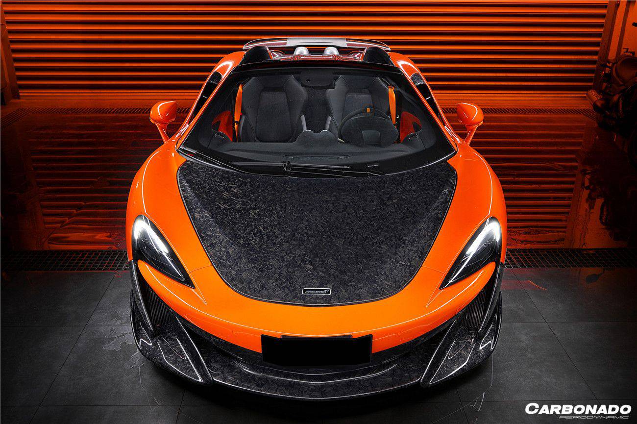 2018-2021 McLaren 600LT Carbon Fiber Front Bumper Side Splitter - Carbonado