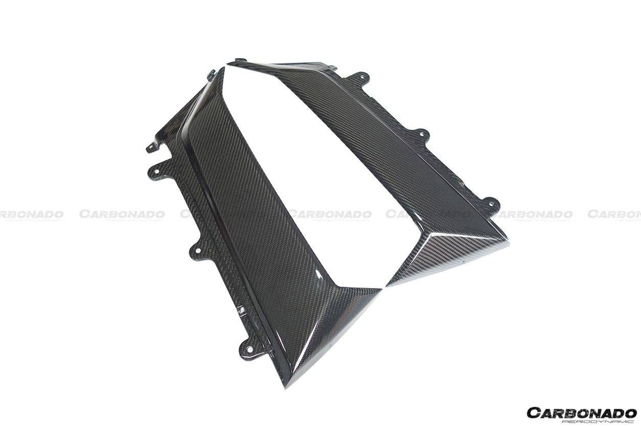 2011-2016 Lamborghini Aventador LP700 Coupe OEM Style Carbon Fiber Quarter Panel Fender Vent Outside - Carbonado