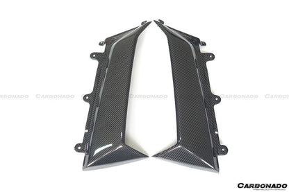 2011-2016 Lamborghini Aventador LP700 Coupe OEM Style Carbon Fiber Quarter Panel Fender Vent Outside - Carbonado