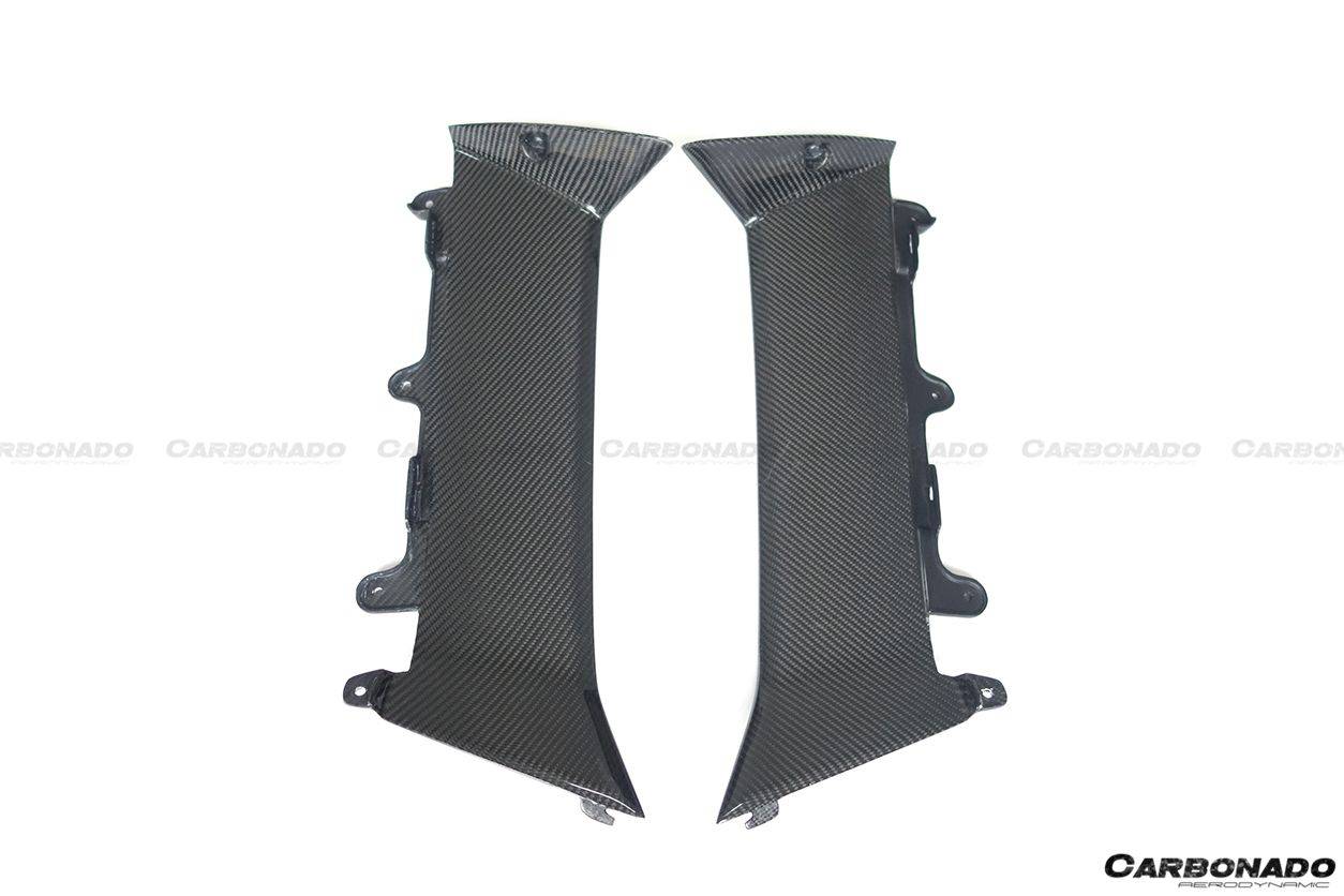 2011-2016 Lamborghini Aventador LP700 Coupe OEM Style Carbon Fiber Quarter Panel Fender Vent Outside - Carbonado Aero