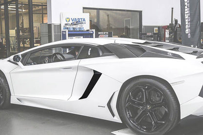2011-2016 Lamborghini Aventador LP700 Coupe OEM Style Carbon Fiber Quarter Panel Fender Vent Outside - Carbonado
