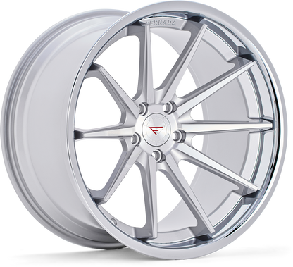 Ferrada FR4 Machine Silver / Chrome Lip wheel